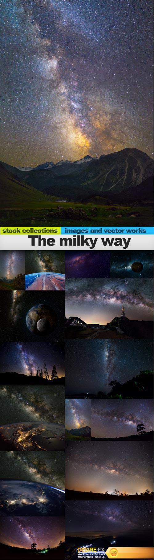 The milky way, 15 x UHQ JPEG  