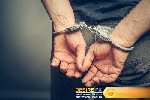 Male hands in handcuffs 8X JPEG