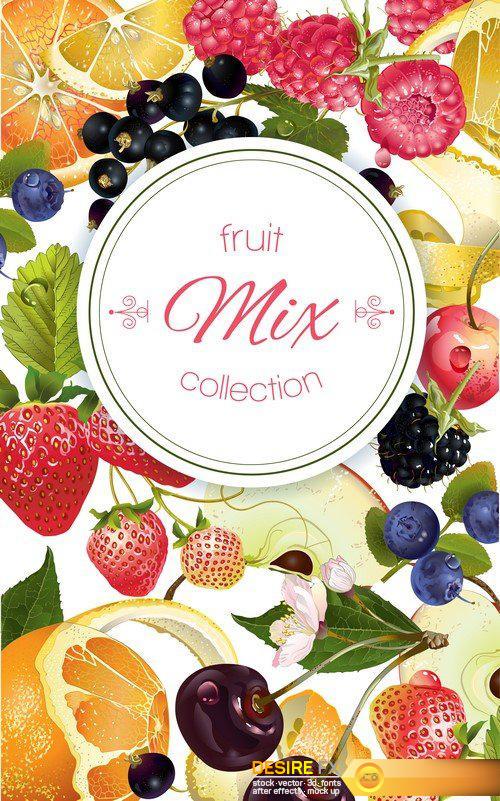 Banners Design for juice, tea, ice cream, jam With place for text 22X EPS