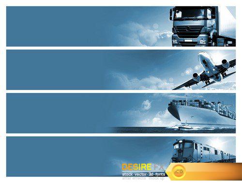 Abstract background Trucks and transport Highway and delivering 20X JPEG