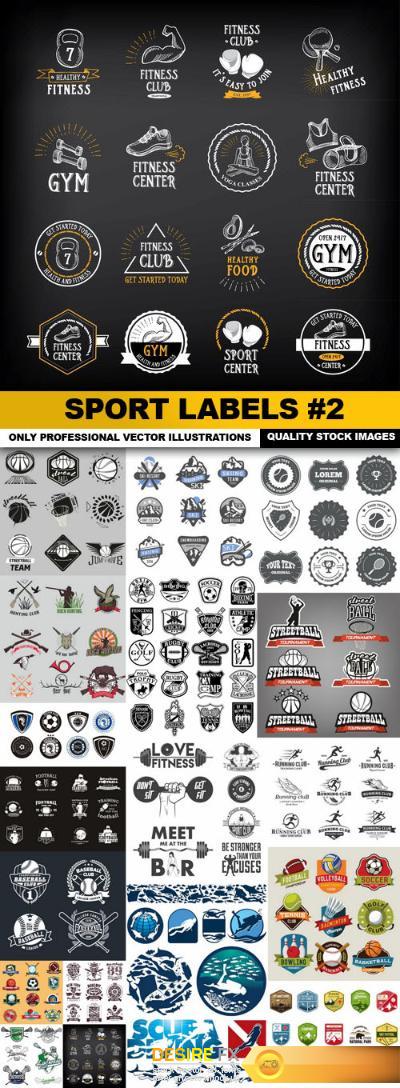 Sport Labels #2 - 18 Vector