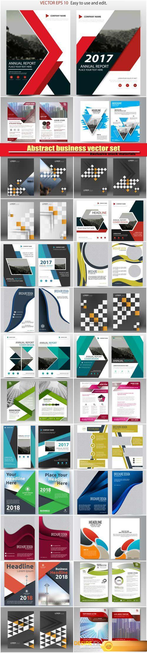 Vector brochures and flyers template design