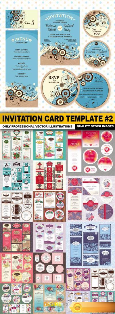 Invitation Card Template #2 - 20 Vector