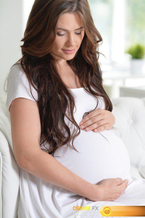Happy smiling pregnant woman