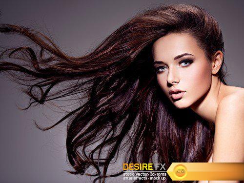 Young woman with long brown hair 9X JPEG