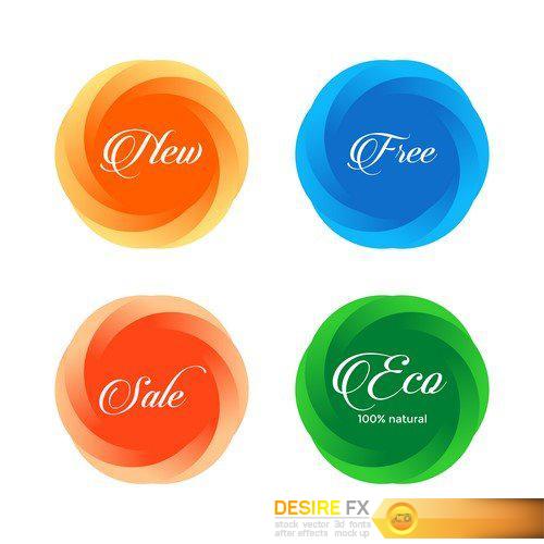 Vector Set of Colored Scotch Tapes 6X EPS