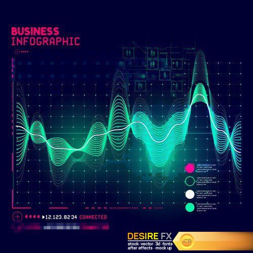 Infographic, business 7X EPS