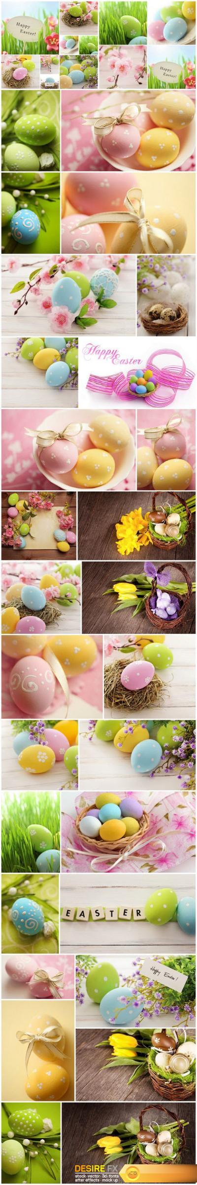 Easter Eggs and Happy Easter 3 - Set of 30xUHQ JPEG Professional Stock Images
