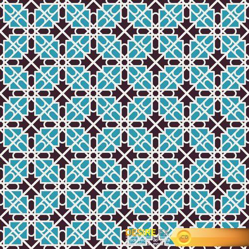 Seamless texture with arabic geometric ornament and mosaic  10X EPS