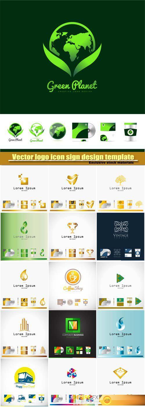 Vector logo icon sign design template corporate identity