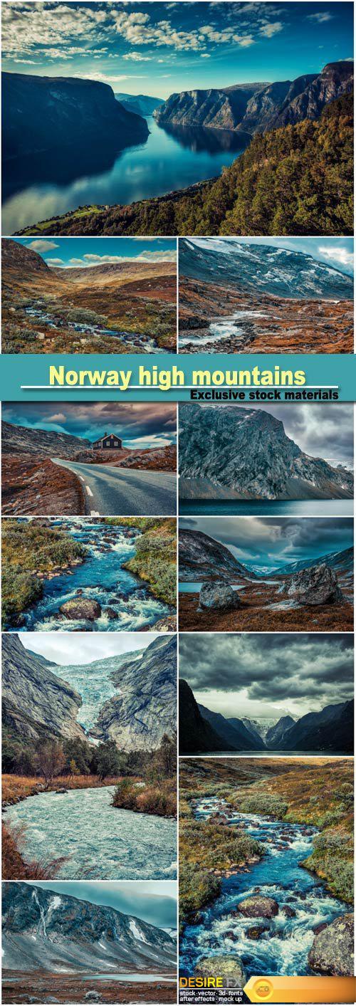 Norway high mountains landscape