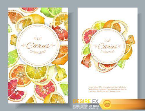 Banners Design for juice, tea, ice cream, jam With place for text 22X EPS