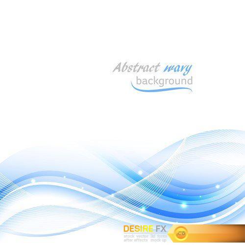 Abstract wavy business background 16X EPS