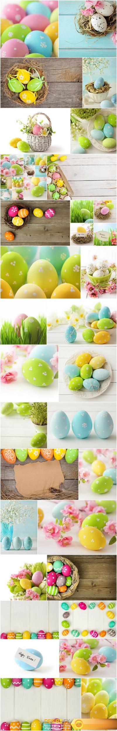 Easter Eggs and Happy Easter 4 - Set of 30xUHQ JPEG Professional Stock Images