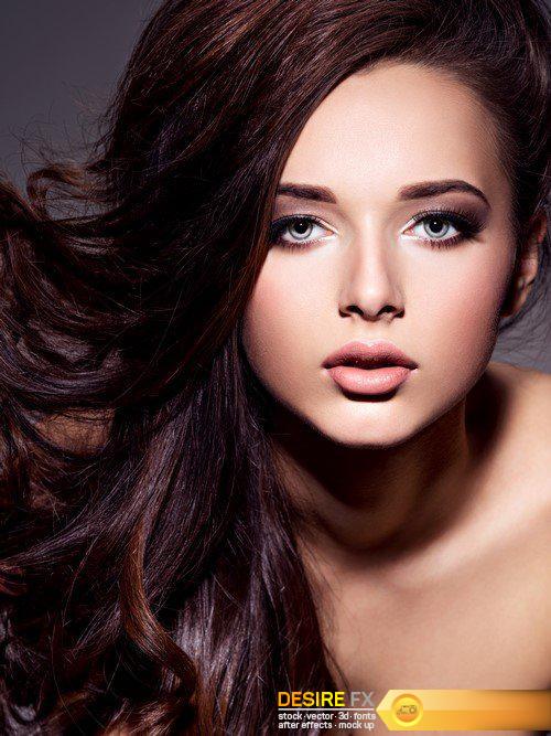 Young woman with long brown hair 9X JPEG