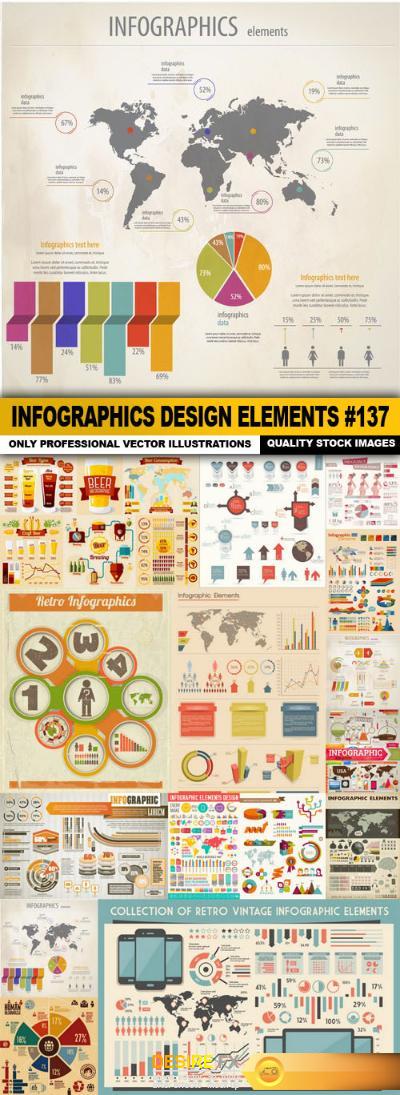 Infographics Design Elements #137 - 15 Vector