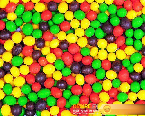 Multi Colored candies for use as background 14X JPEG