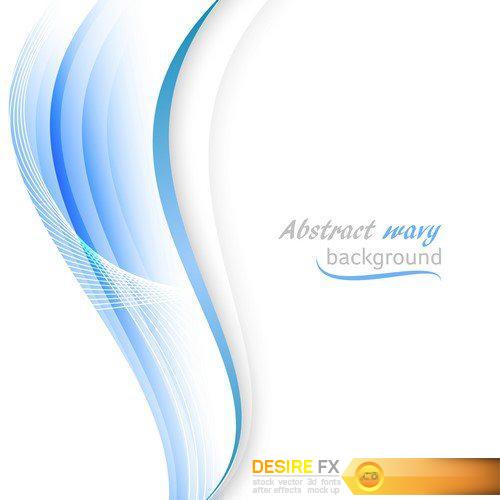 Abstract wavy business background 16X EPS