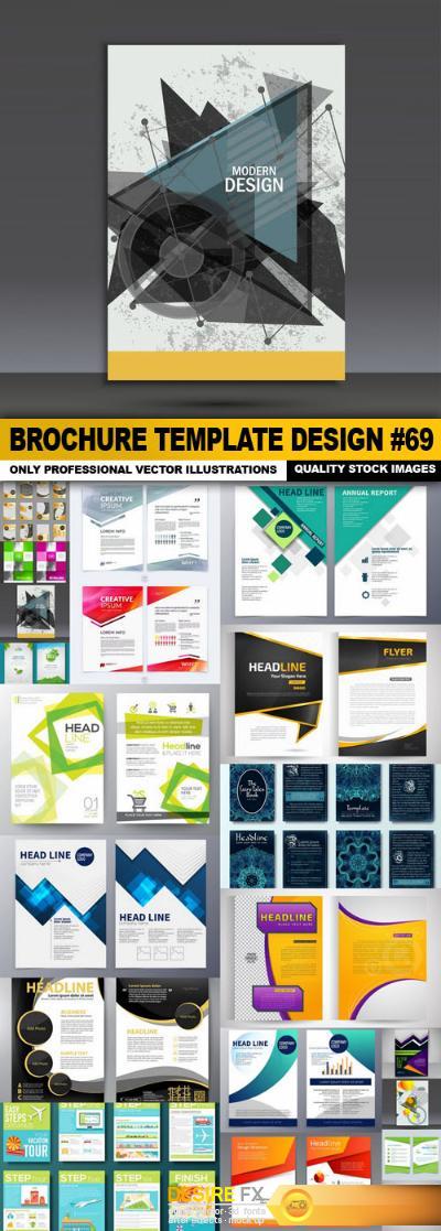 Brochure Template Design #69 - 20 Vector