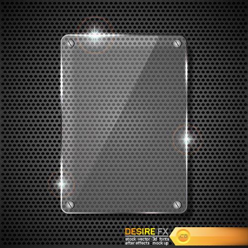 Abstract glass background - 9 EPS