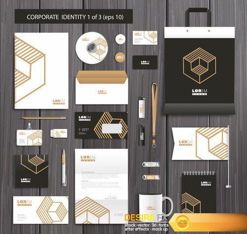 Artistic corporate identity 3 - 30 EPS