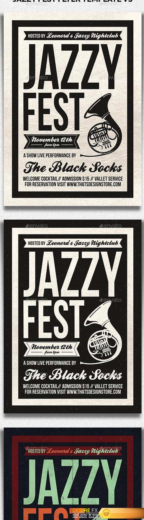 Jazzy Fest Flyer Template V3 - 20032694