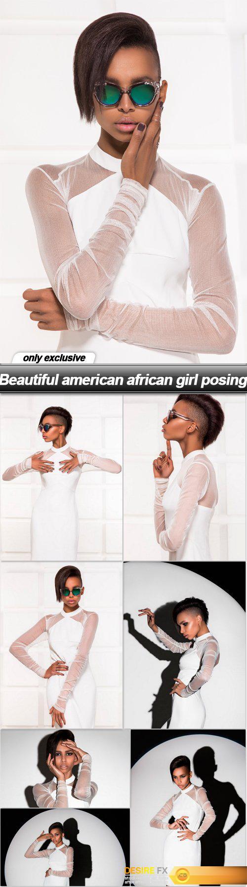 Beautiful american african girl posing - 8 UHQ JPEG