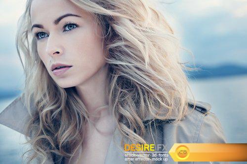 Beautiful young blond woman outdoors portrait - 16 UHQ JPEG