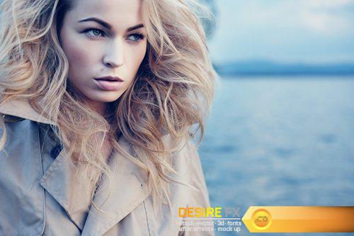 Beautiful young blond woman outdoors portrait - 16 UHQ JPEG