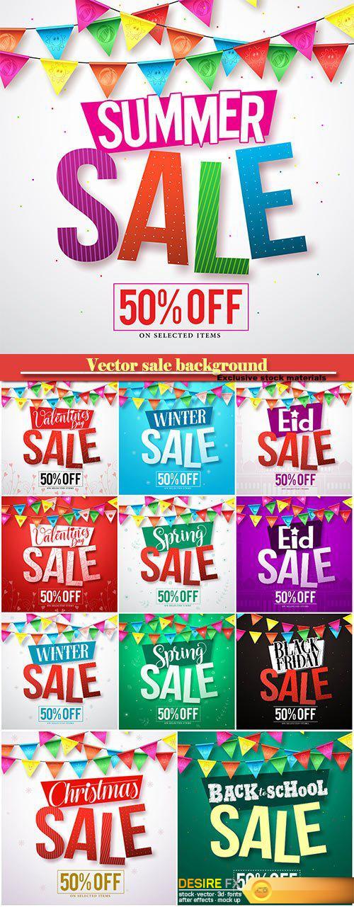 Vector sale background