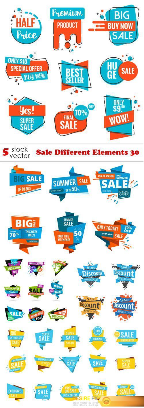 Vectors - Sale Different Elements 30