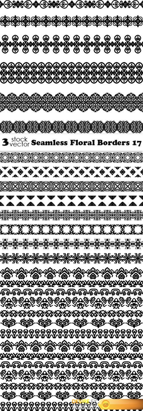 Vectors - Seamless Floral Borders 17