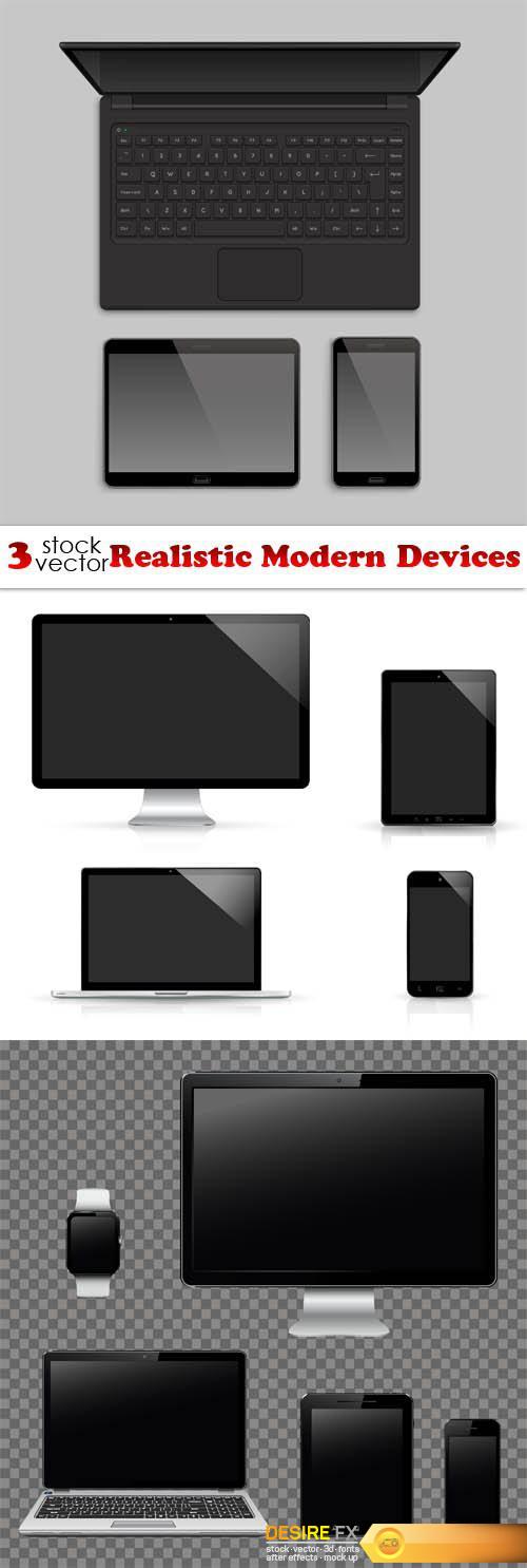 Vectors - Realistic Modern Devices