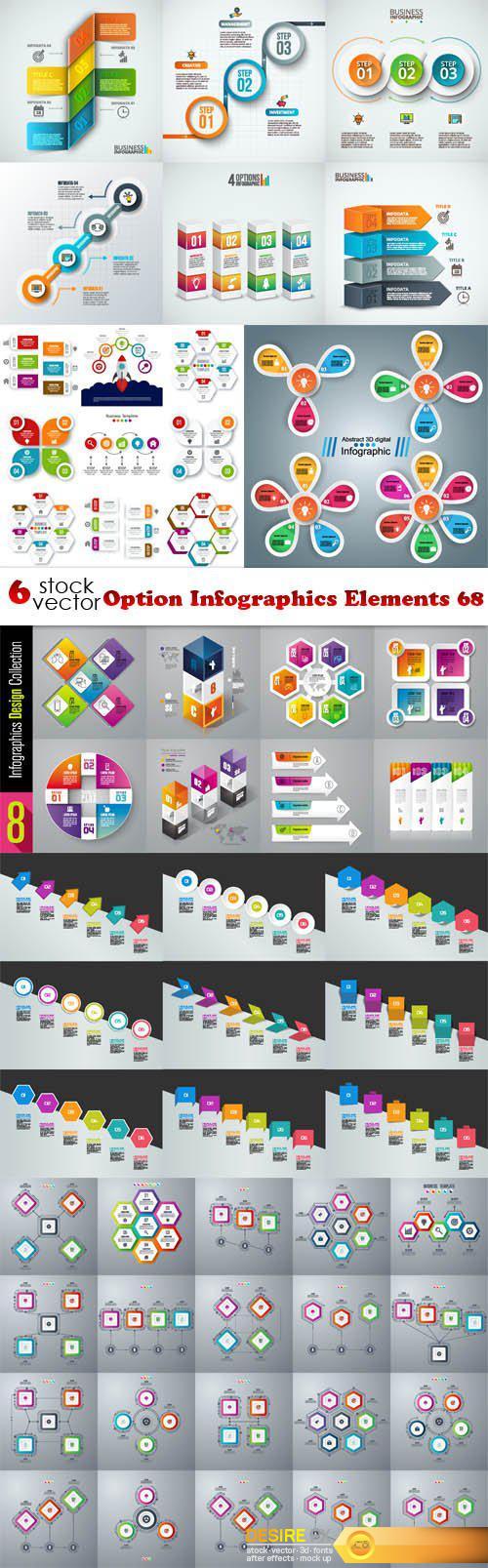 Vectors - Option Infographics Elements 68