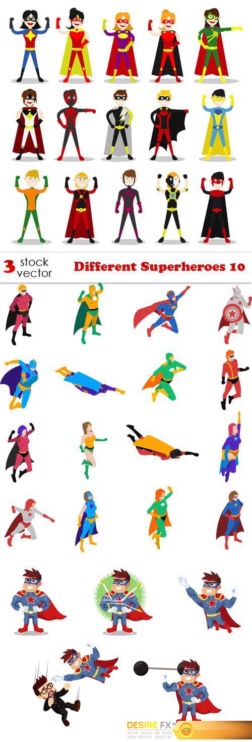 Vectors - Different Superheroes 10