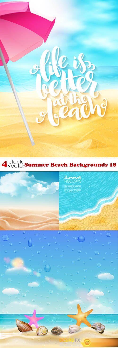 Vectors - Summer Beach Backgrounds 18