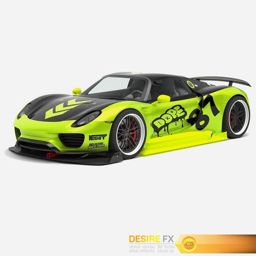 Porsche 918 Spyder Chimera One Concept 3D Model (3)