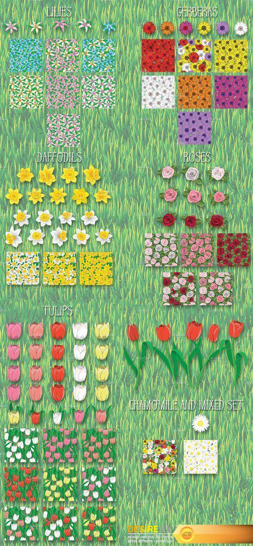 CM - Flowers. Vector Graphic Styles 1319738