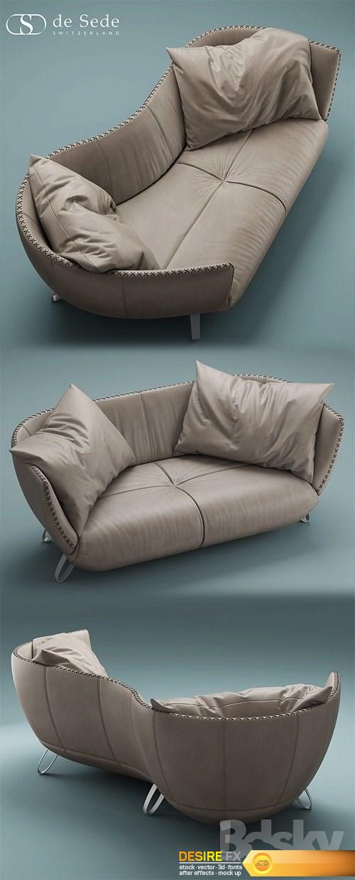 2 Sofa desede DS-102 3D Model