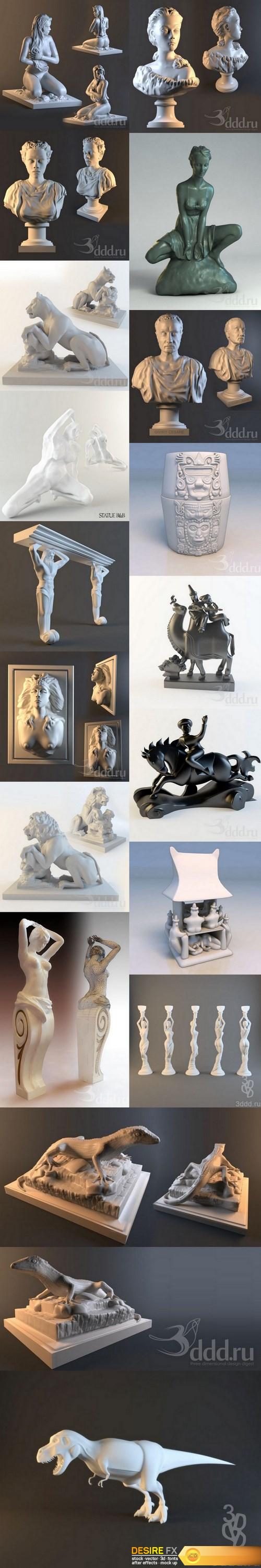 3DDD - Pro Models of Sculptures