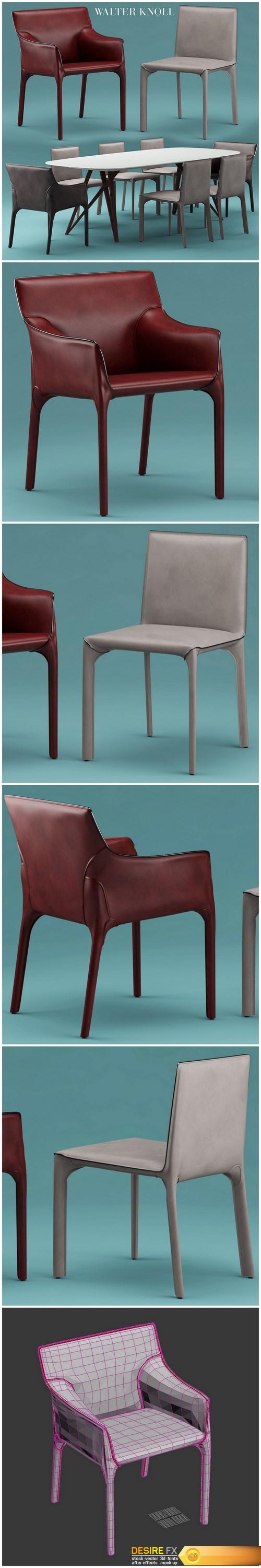 walterknoll Saddle Chair 3d Model