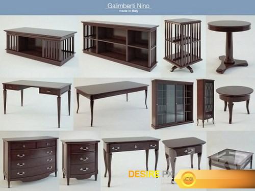 Galimberti Nino Furniture Set 3d Model