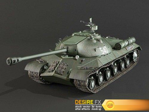 Heavy tank IS-3 3d Model