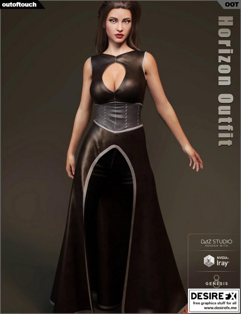 Desire FX 3d Models DForce Horizon Outfit For Genesis 8 Female S