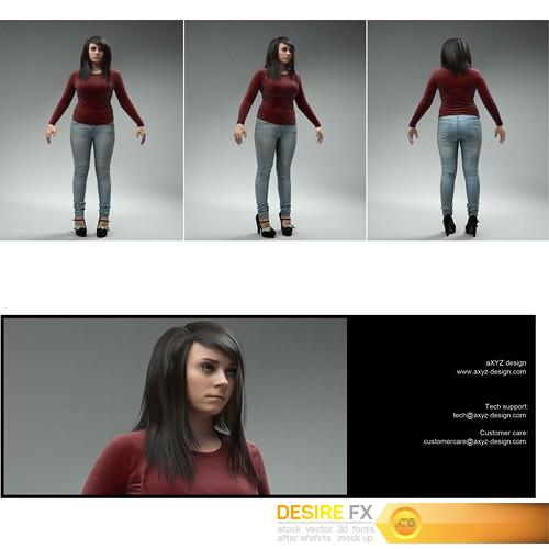 Desire FX 3d models | Woman in jeans