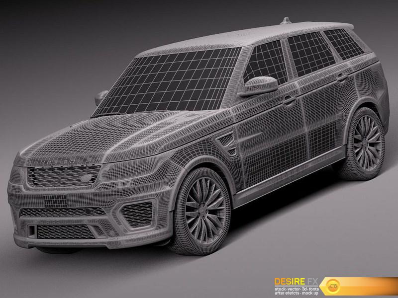 Desire Fx Land Rover Range Rover Sport Svr 2015 3d Model