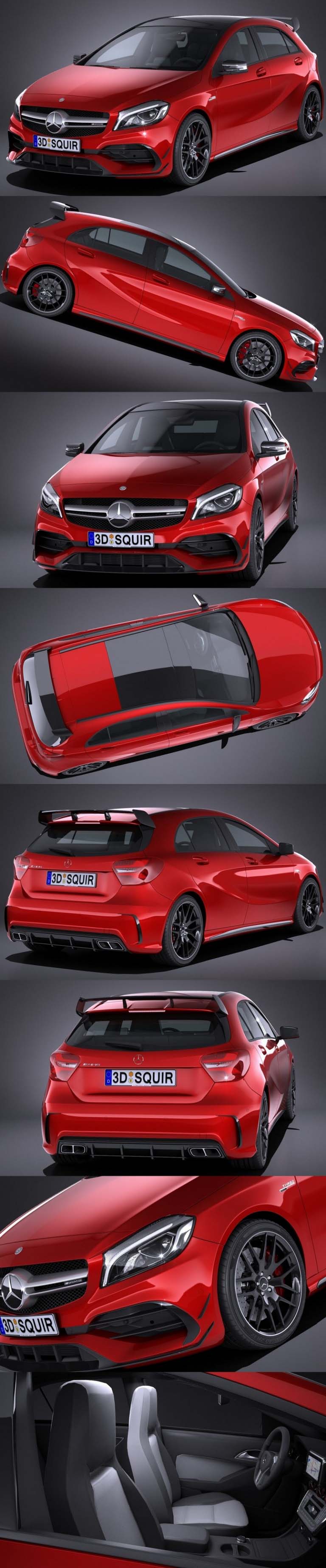Desire FX 3d models MercedesBenz A45 AMG 2017 3D Model