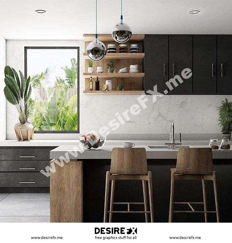 Desire FX 3d models | Kitchen Sketchup Scene by Habitta Arquitectos