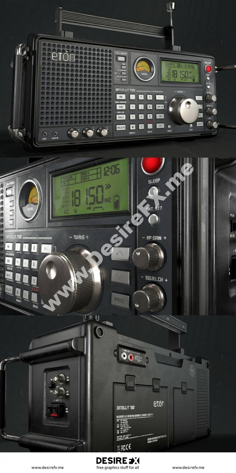 Desire FX 3d models Eton Satellit 750 Radio