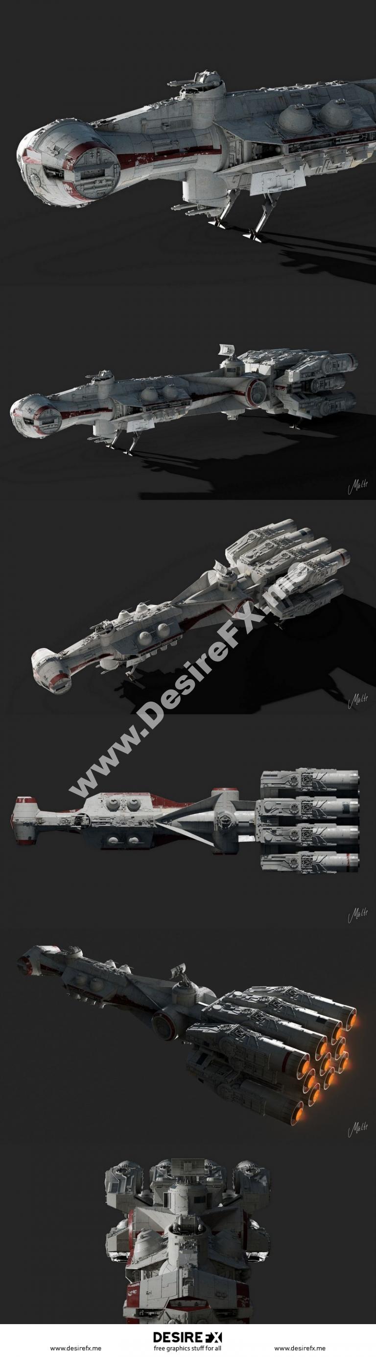 Desire FX 3d models | Tantive IV – Blockade Runner – Corellian Corvette ...